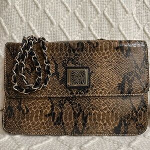 FREE Anne Klein Snakeskin Shoulder Bag